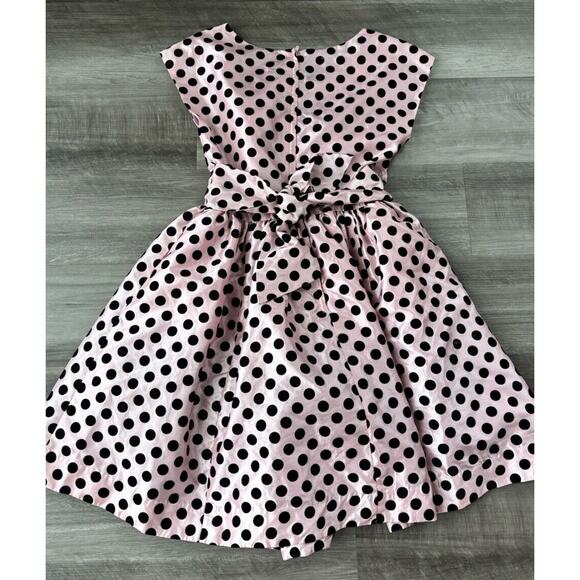 Nicolette Mason For ModCloth Pink Polka Dot Dress Size M Retro Pin-Up - Picture 2 of 8